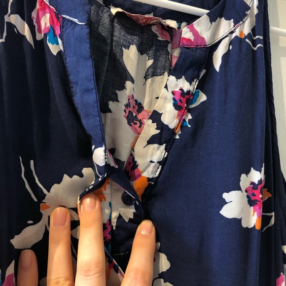 FLOWY FLORAL COTTON BLOUSE - Picture 3 of 4